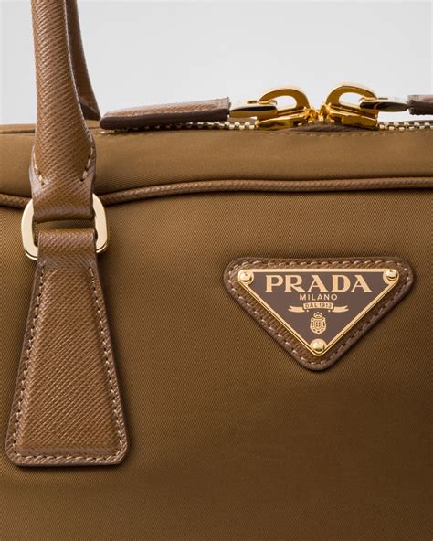 prada re-edition 1978 large re-nylon and saffiano leather two-handle bag|Prada saffiano lux re edition.